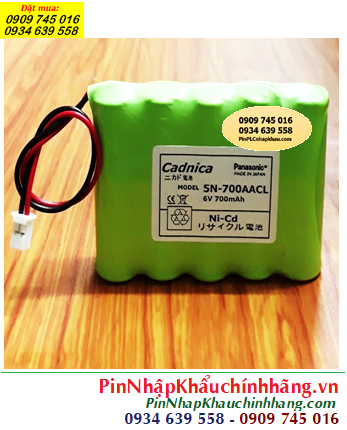 CADNICA 5N-700ACC, Pin sạc CADNICA 5N-700ACC ( Pin sạc 6v-AA 700mAh AA) chính hãng